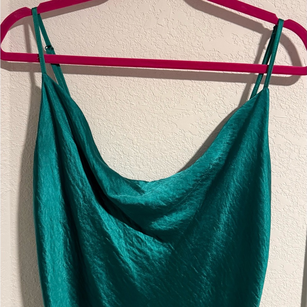 Elegant Teal Women's Slip Dress